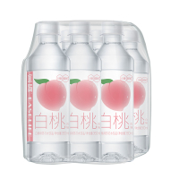 宜简苏打水新品无汽白桃味苏打水弱碱性0糖0卡饮料整箱360ml*6瓶量贩装