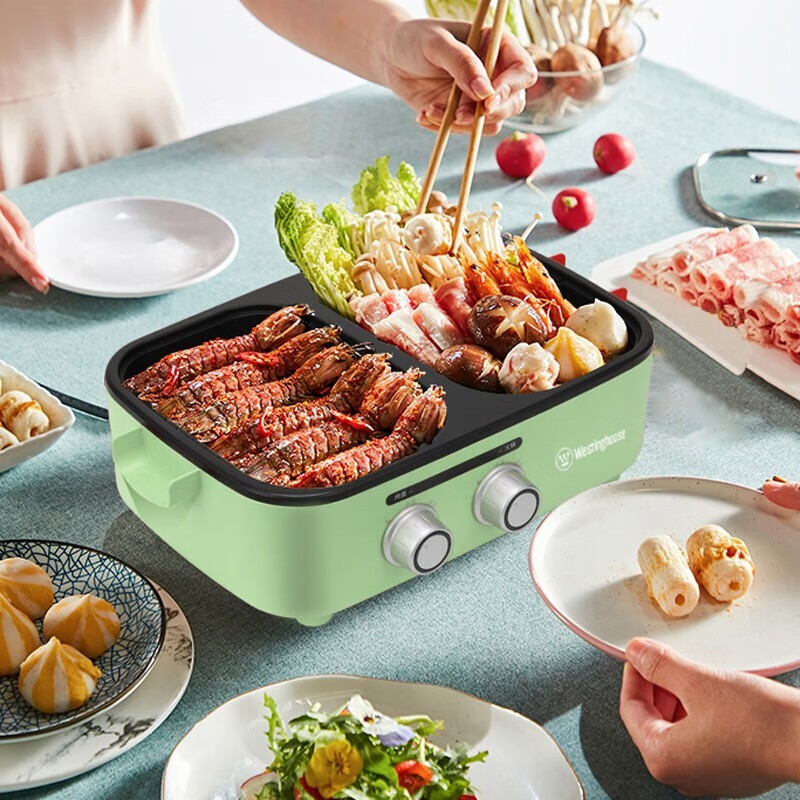 西屋(WESTINGHOUSE) WSC-1201C 多功能烤涮一体锅高清大图