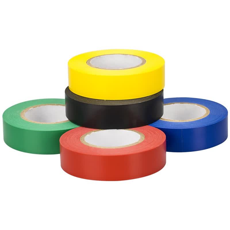 酷博睿 PVC电工胶布 18mm*20m(6卷每色各一卷)绝缘胶带 HKCX-299高清大图