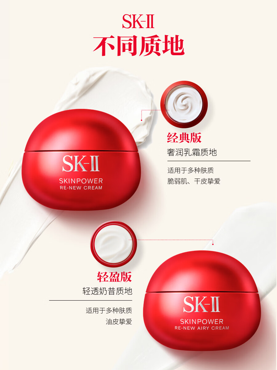 SK-II大红瓶面霜 乳液抗皱紧致护肤品80g高清大图