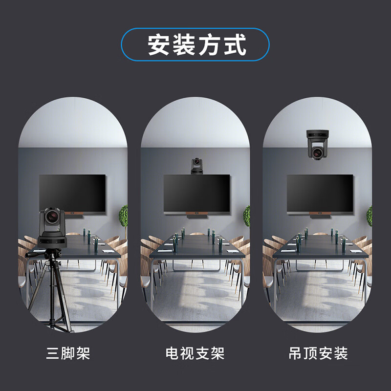 润普PTZ高清4K云台会议摄像头/12G SDI摄像机/4k P60 20倍变焦广播级RP-X2000高清大图