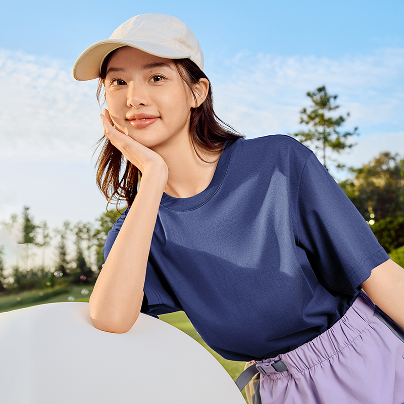 361°运动t恤男女同款新款常规舒适上衣圆领短T恤高清大图