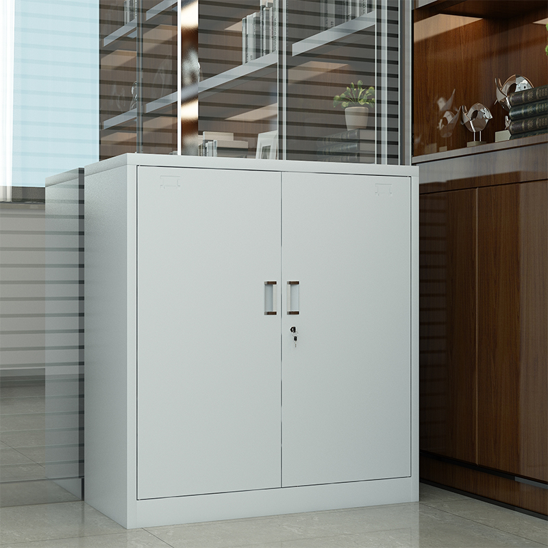 中豫鑫泽ZYXZ4071929文件柜矮柜铁皮资料柜档案柜储物柜矮柜 对开门矮柜