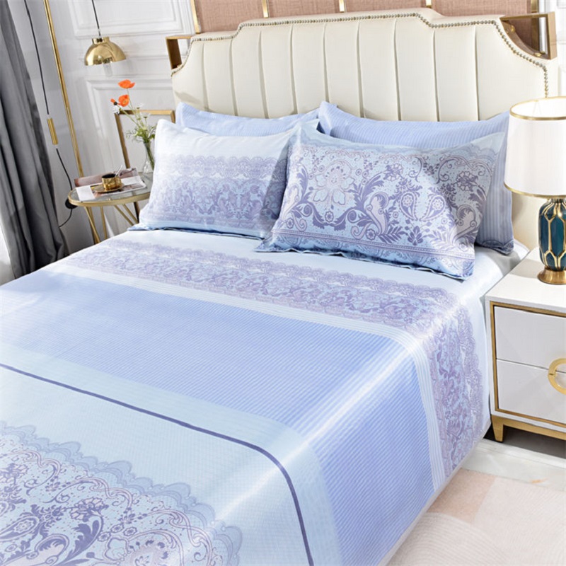 唐纳家纺 冰丝凉席三件套-夏日朦胧 230×250cm- TN-SSM23028高清大图