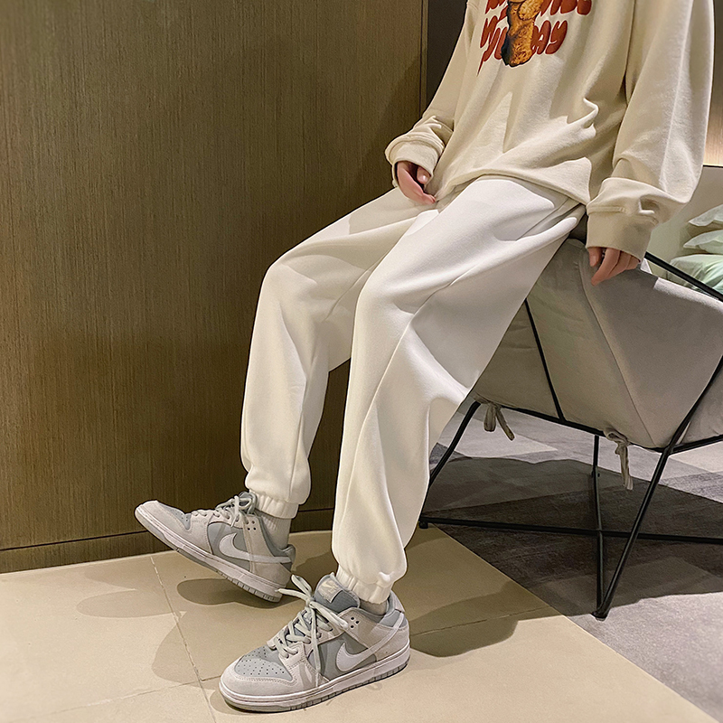 秋冬新款运动长裤休闲卫裤宽松束脚收口长裤子时尚休闲裤男装裤子hou