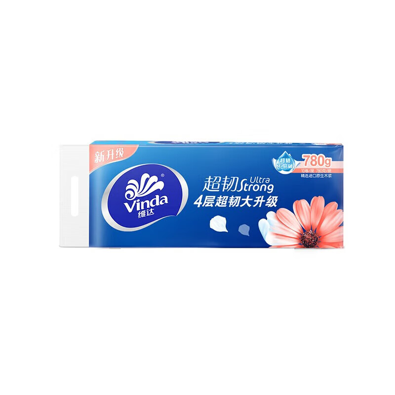 维达 超韧实芯卷纸4层78克10卷*12提 V4143高清大图