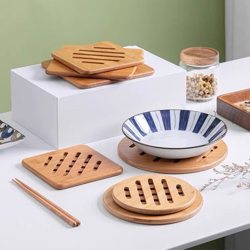 居萃缘 餐桌专用餐垫菜盘防烫耐高温隔热 图案颜色随机 一个高清大图