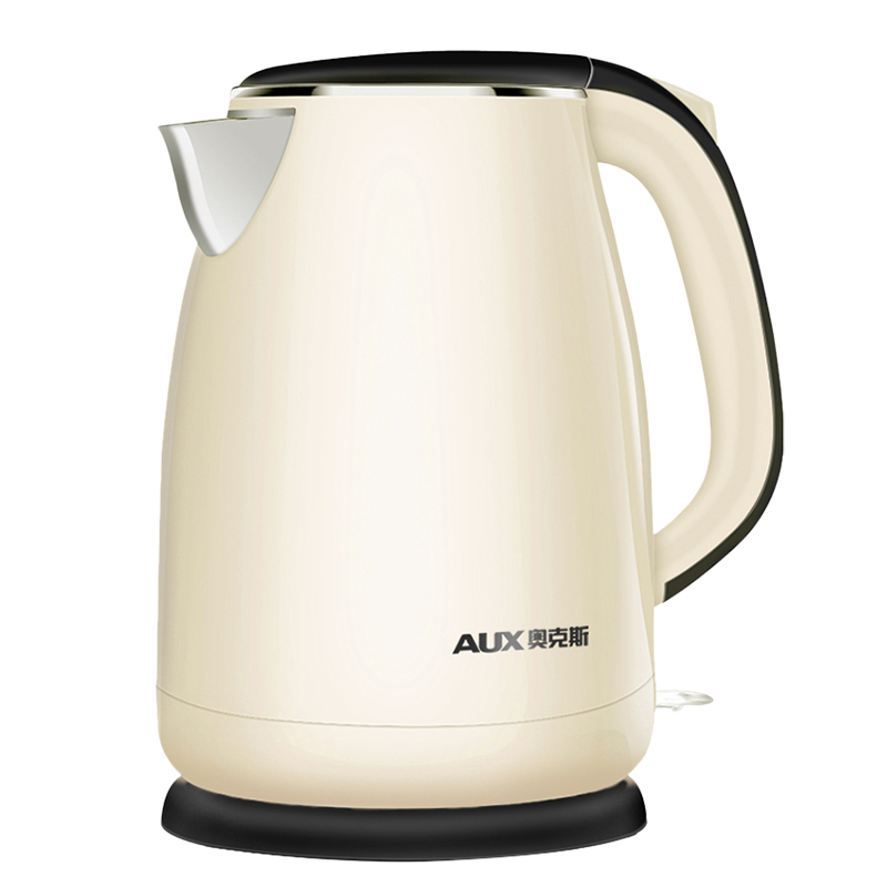 奥克斯(aux)电热水壶家用304不锈钢烧水壶保温办公室煮茶壶开水煲水器