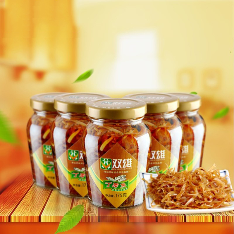 双雄丁香鱼175g/瓶 方便速食鱼罐头 下饭菜 1瓶
