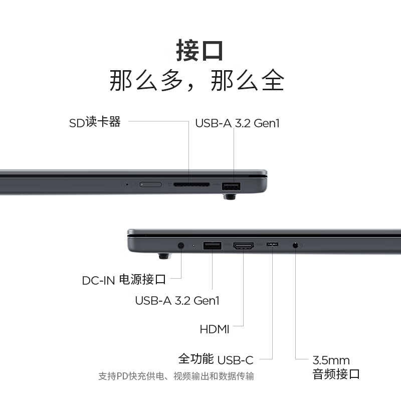 联想(Lenovo)小新15C/SE 2025 15.3英寸高性能轻薄笔记本电脑 R7-8745HS 16G 512G SSD 可扩展内存硬盘 商用学习办公娱乐