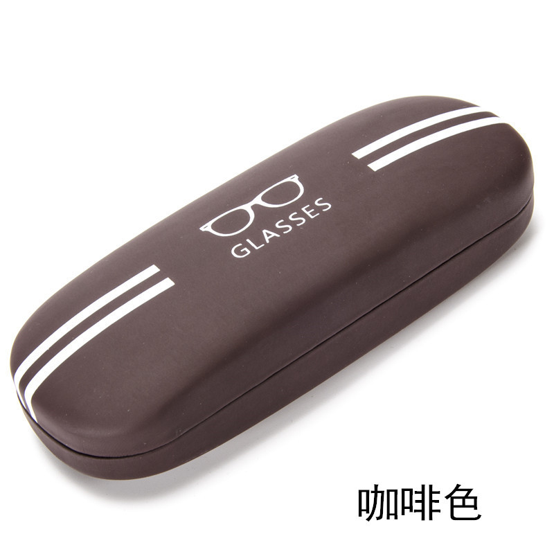 家柏饰(CORATED)眼镜盒男创意个性近视睛盒女简约小清新眼睛收纳盒抗压眼镜壳 磨砂红色