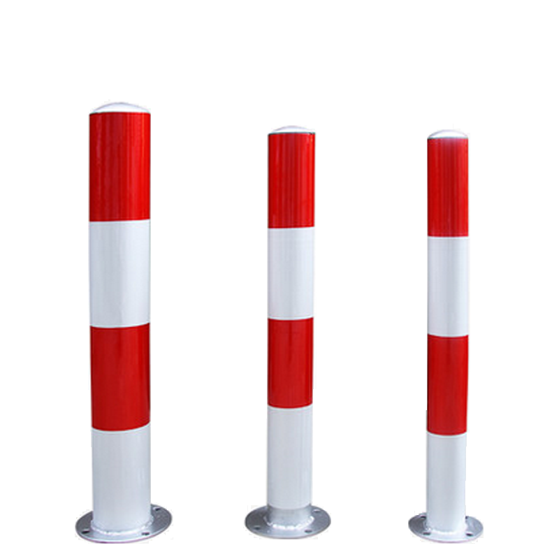 全日安T001-8238 警示柱 分道柱 反光柱 道口柱 红白柱 防护柱 防撞柱 隔离柱镀锌钢管76m