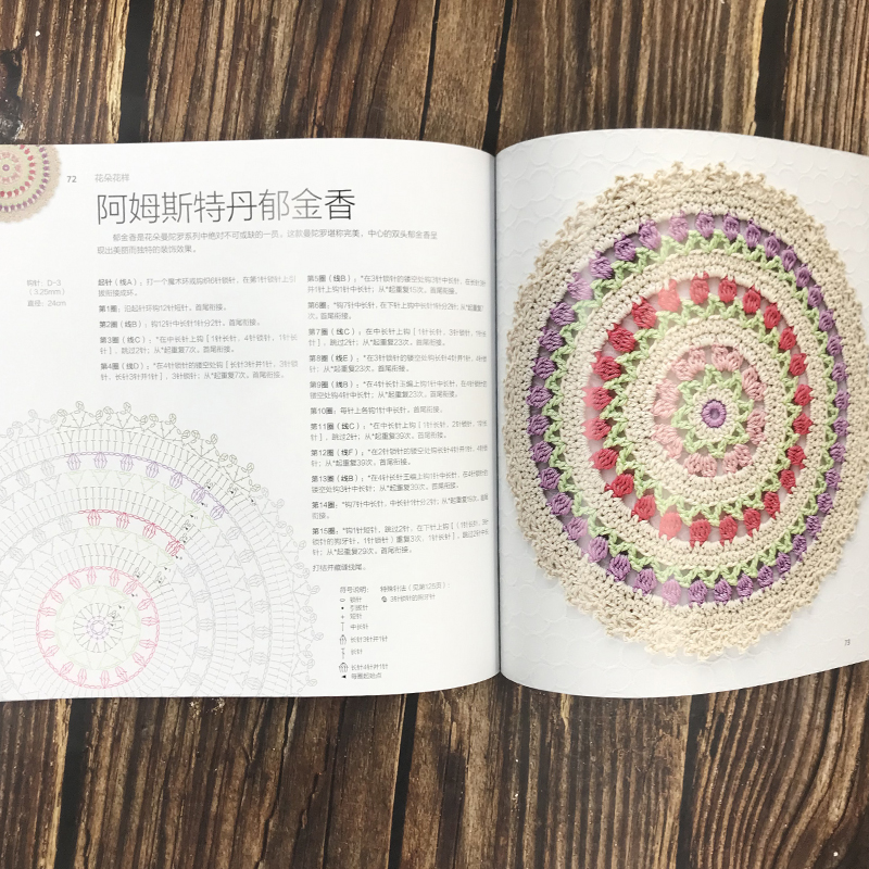 [正版]迷上曼陀罗钩编 中国纺织出版社 尚锦手工欧美经典编制系列手艺人常备的编制工具书钩针编织教程书籍钩织图解书手工艺高清大图