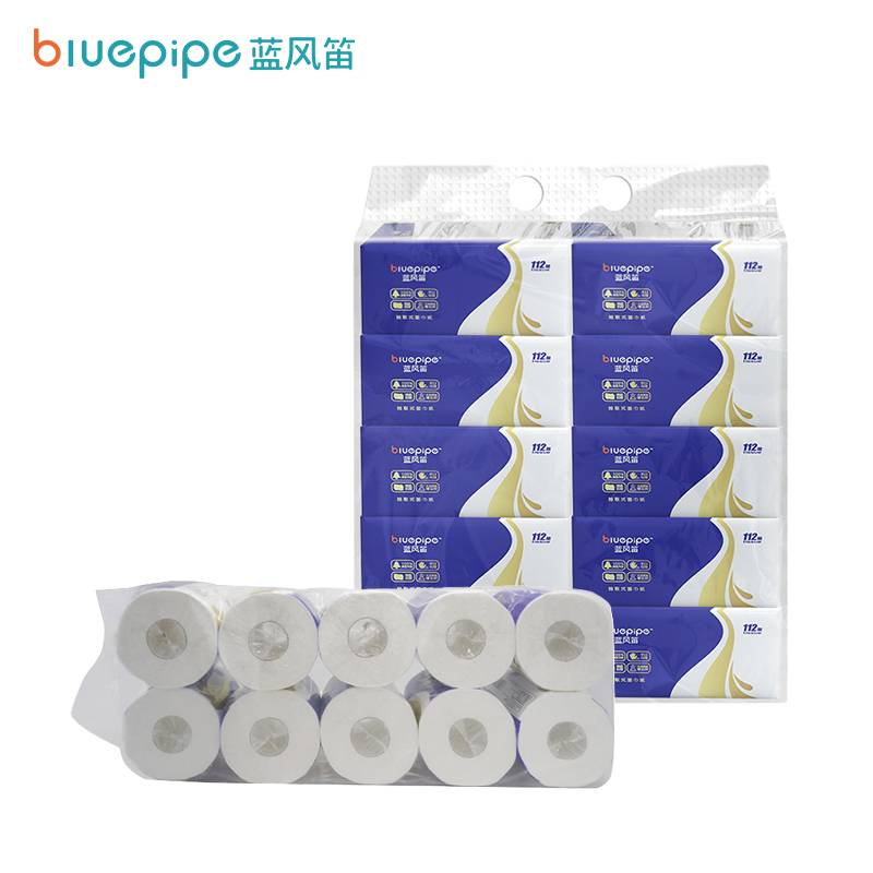 蓝风笛 纸巾 组合套装(抽纸*2提+卷纸*2提)/套高清大图