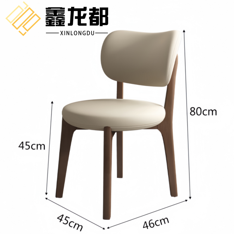 鑫龙都餐椅48*48*78cm把高清大图