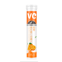 振东 士辉 维生素C泡腾片 VC固体饮料果味维c泡腾片维C甜橙味 20片 20片/瓶 甜橙味