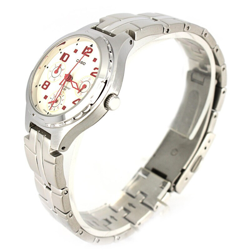 卡西欧(CASIO)手表LTP指针系列经典时尚钢带石英表女表 LTP-2064A-7A2