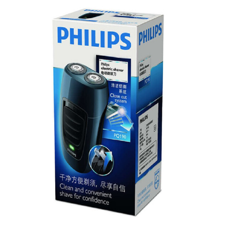 飞利浦(Philips)男士双刀头电动剃须刀便携 PQ190/16