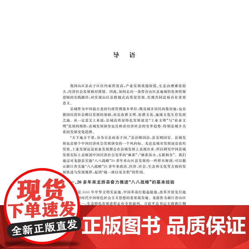 打造四个展示窗口奋力书写“八八战略”龙游篇章的探索与实践/辛金国 刘昱等著/浙江大学出版社高清大图
