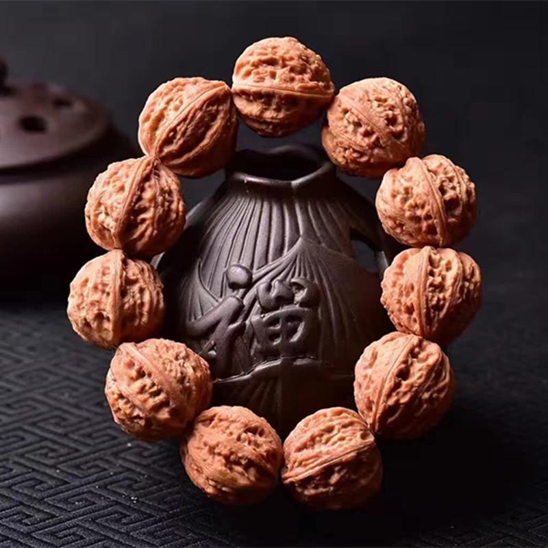 古玩精品文玩核桃串灯笼狮子头秋子核桃手串手链手捻提手把件送女朋友