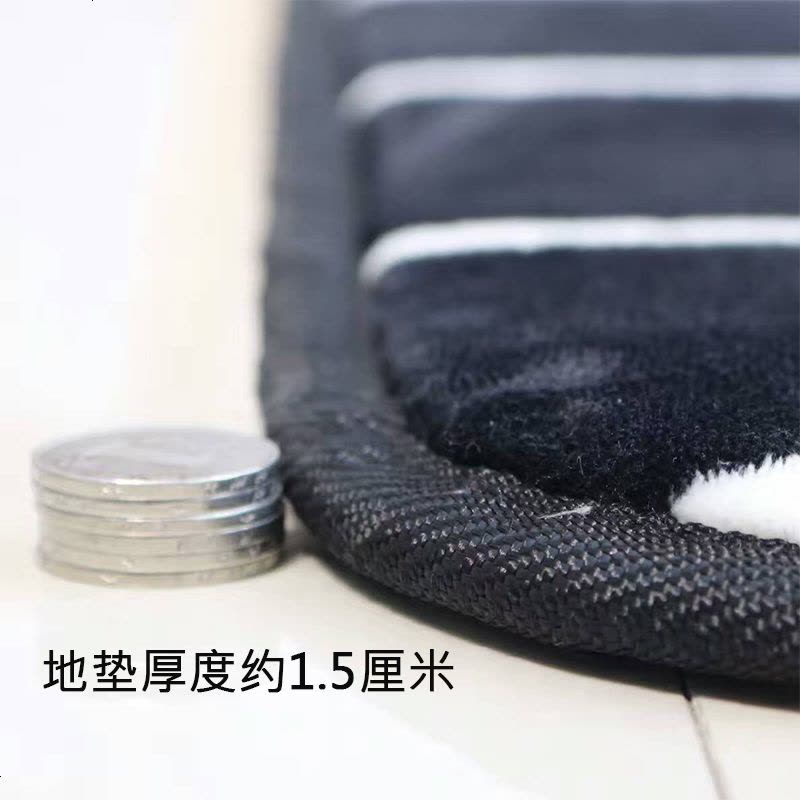简约北欧风卧室客厅茶几家用亲肤绒地毯 飘窗玄关地垫脚垫 可机洗图片