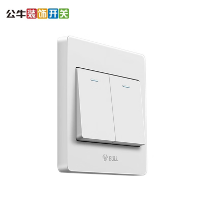 公牛 墙壁开关86型，双开双控