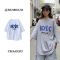夏季新款字母短袖t恤女学生韩版宽松体恤衫ins原宿风半袖上衣服潮 白色短袖 M 建议100斤内