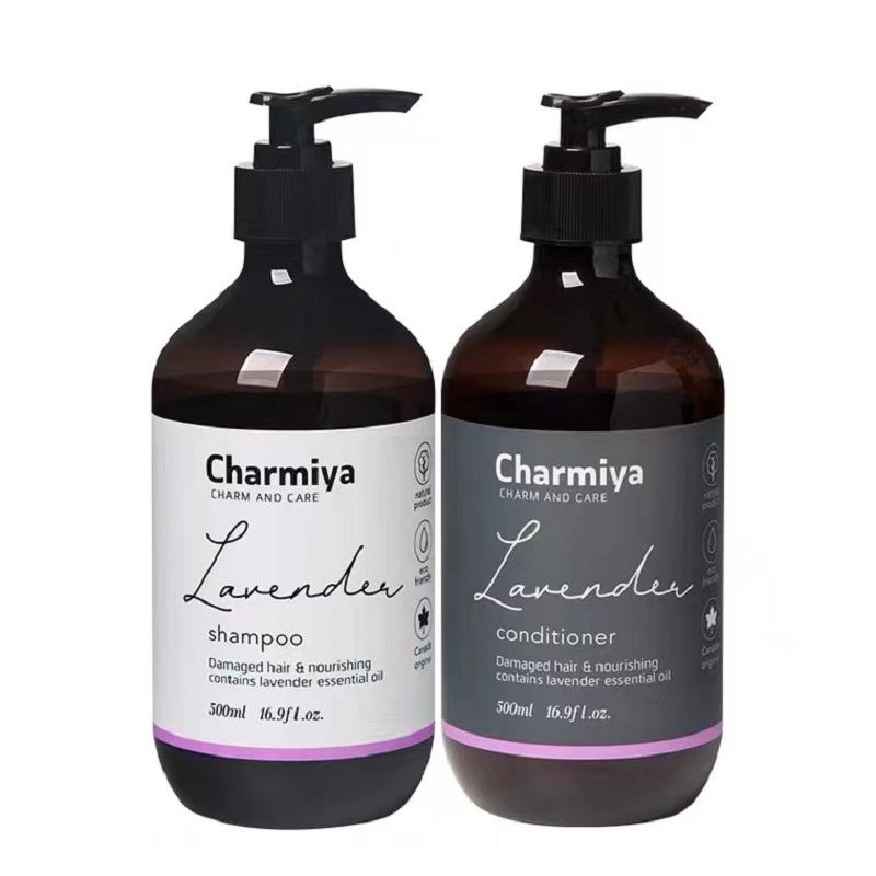 婵媄●雅(CHARMIYA) 加拿大原装进口薰衣草/玫瑰精油洗护4件套