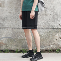 夏款薄款休闲裤五分裤短裤夏天男装原创港风运动裤子黑色帅气潮男