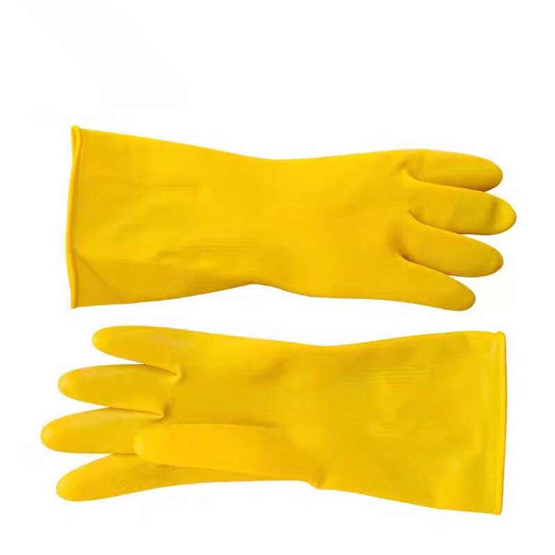 中盈惠彩 家务防水橡胶手套GJST8 28*13.5CM M号 双高清大图