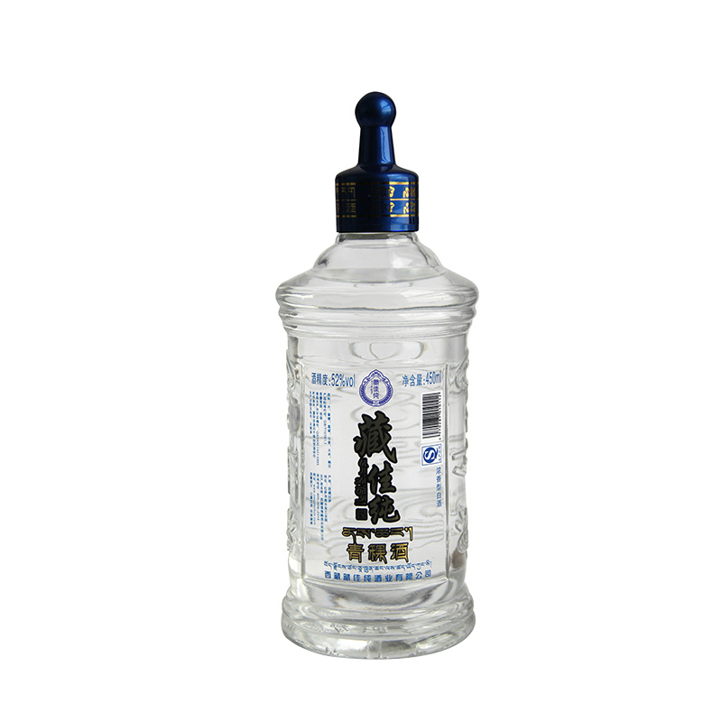 藏佳纯青稞酒 西藏青稞酒 450ml浓香型白酒 52度 单瓶装