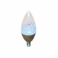 佛山照明 晶钻系列C38尖泡金/银 家用吊灯灯泡蜡烛尖泡灯 5W 单个装