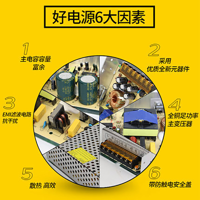 益而高 220V交流转24V直流开关电源适配器 DC24伏LED灯箱变压器 24v电源模块LP1050D-24S