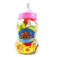 纽奇(Nukied) 婴儿摇铃牙胶玩具 0-1岁早教益智玩具 新生儿宝宝玩具 婴幼儿牙胶手摇铃20件