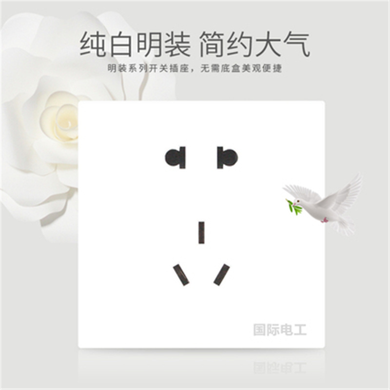御皇康-Z664明装插座5孔