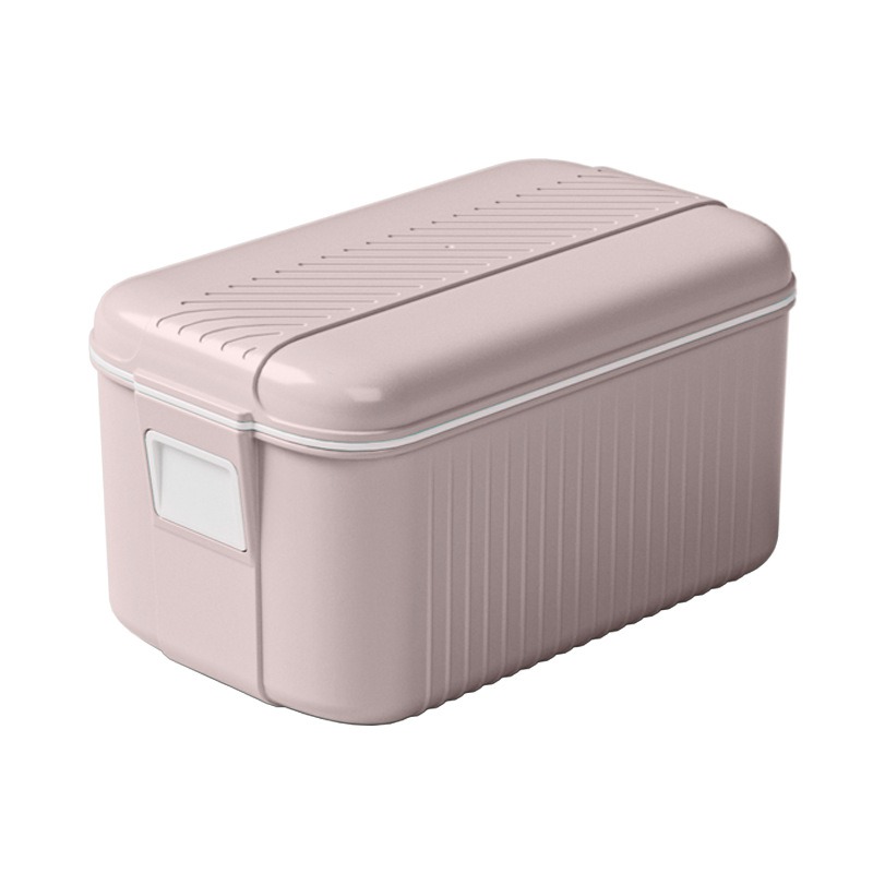 丽佳邦多功能香皂盒起泡器带盖沥水免手搓起泡盒创意家用滚轮肥皂盒 肥皂盒浅粉【1个装】