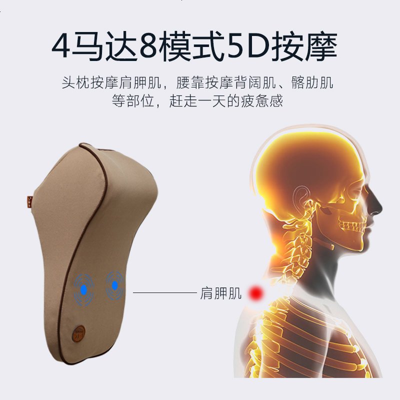 汽车头枕车枕头护颈枕车用靠枕颈椎枕记忆棉加热按摩车载座椅颈枕