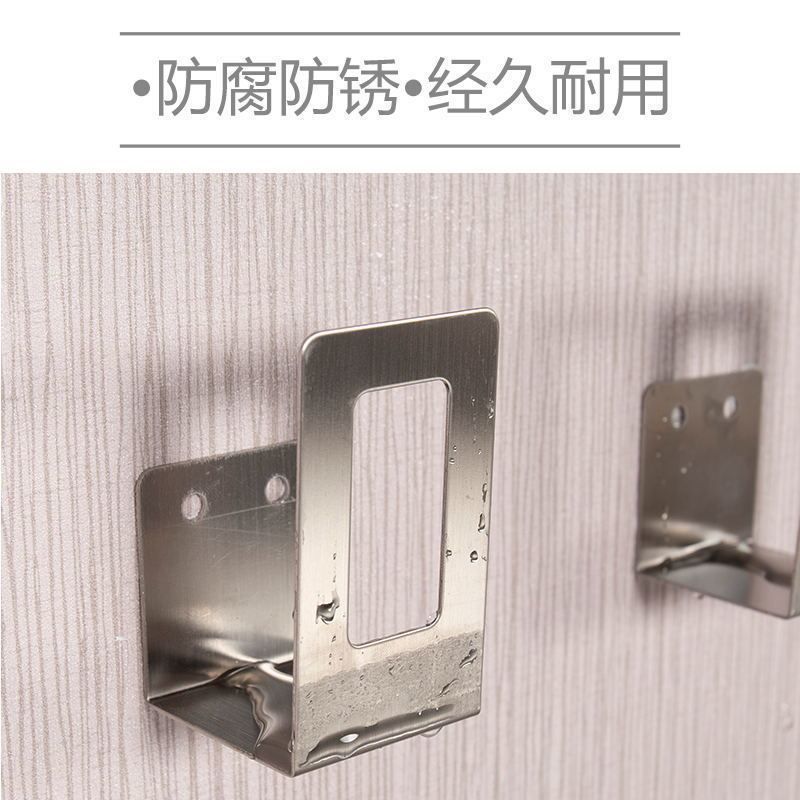 特厚不锈钢款[一对装] 特厚不锈钢壁挂式款锅盖架菜板架厨房工具架支架