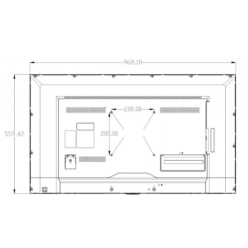 海康威视dsd5043fe监视器监控专用1080p高清显示器支持壁挂43英寸1080