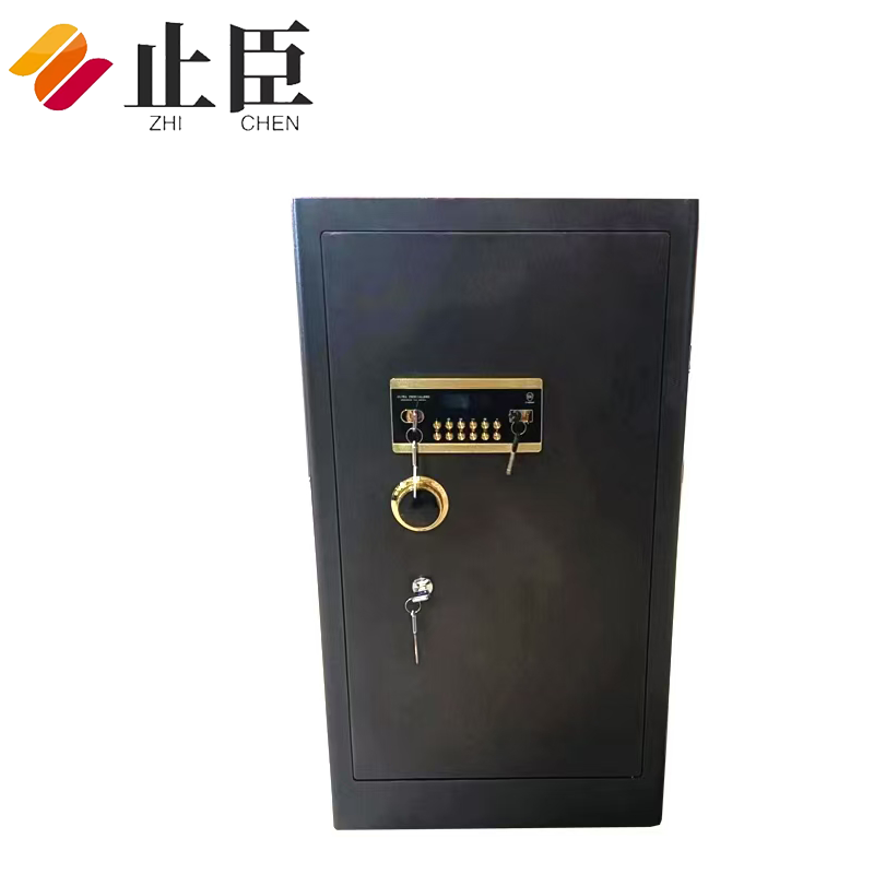 止臣 保险柜保险箱办公柜电子密码锁保险收纳柜保管箱存放柜储物柜 黑