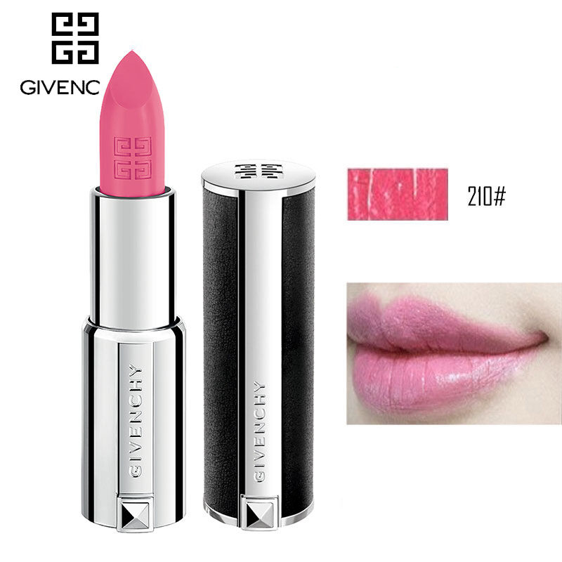 GIVENCHY/纪梵希小羊皮口红高级定制唇膏不掉色唇彩女士润唇膏3.4g /支210#芭比粉