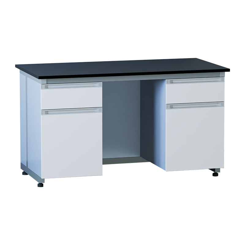 臻远 ZY5052111 实验室 工作台化验室操作台化验桌 钢木暖白1.5米边台