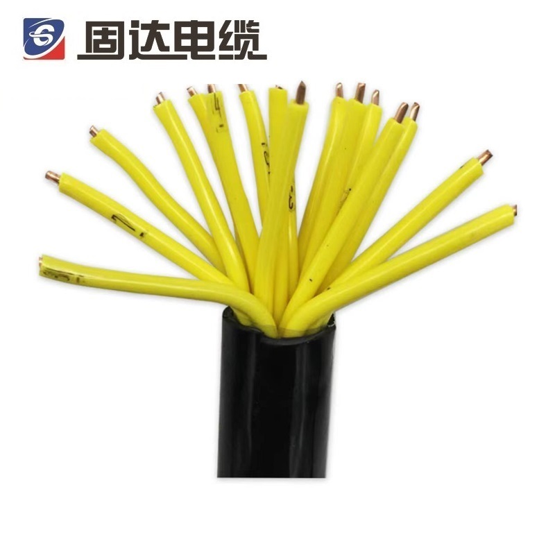 固达电缆 铜芯电线 ZR-KVV-7*1.5 米高清大图