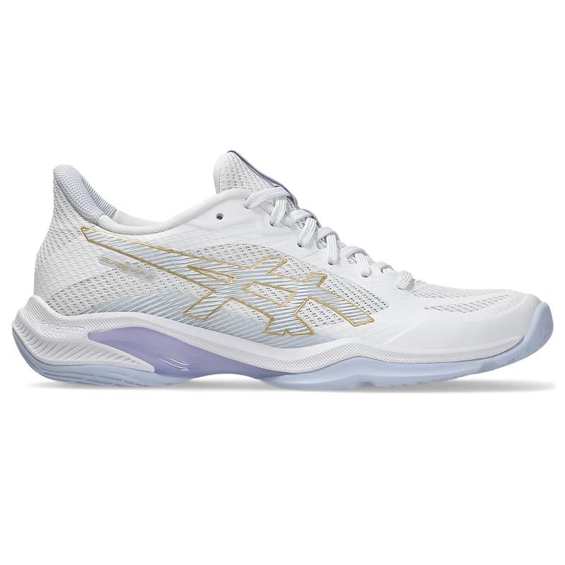 亚瑟士(ASICS)轻便室内鞋女多功能训练鞋灵活抓地力综合健身鞋 White/Blue_Fade 39
