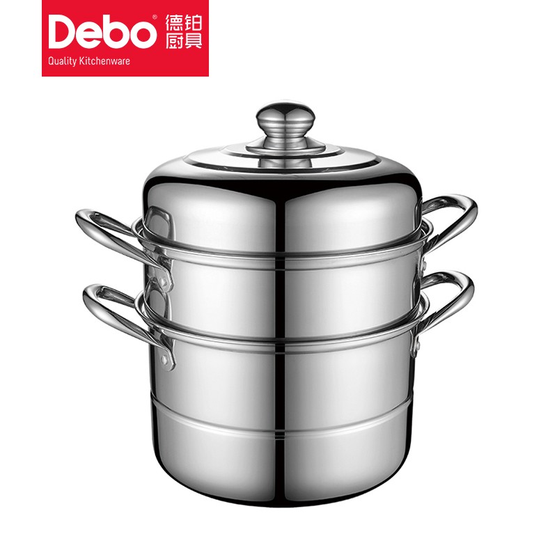 Debo德铂蒸锅不锈钢蒸锅双层汤蒸两用锅菲尔