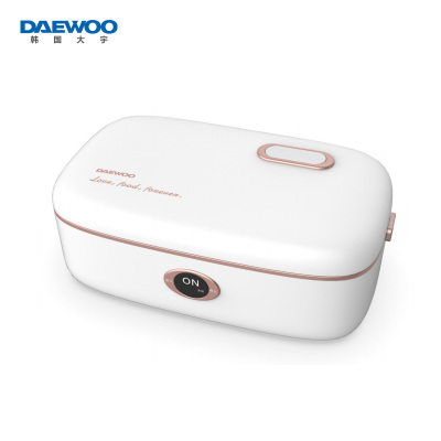 大宇(DAEWOO)电热饭盒可插电加热保温自热蒸热饭菜神器电饭锅煲小上班族 DY-FH101 白色