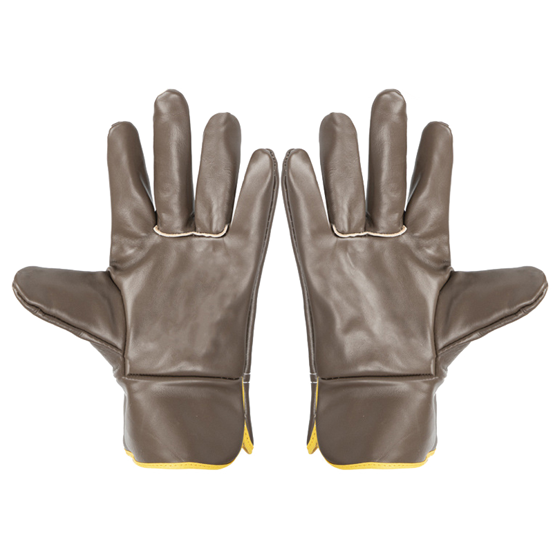全皮电焊手套 厂家批发深色头层牛皮劳保耐磨焊工手套短司机手套 1双
