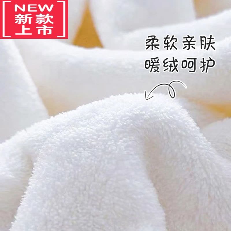 可莉允[软糯糯草莓熊浴巾]柔软吸水毛巾浴巾两件套儿童洗澡沙滩巾女图片