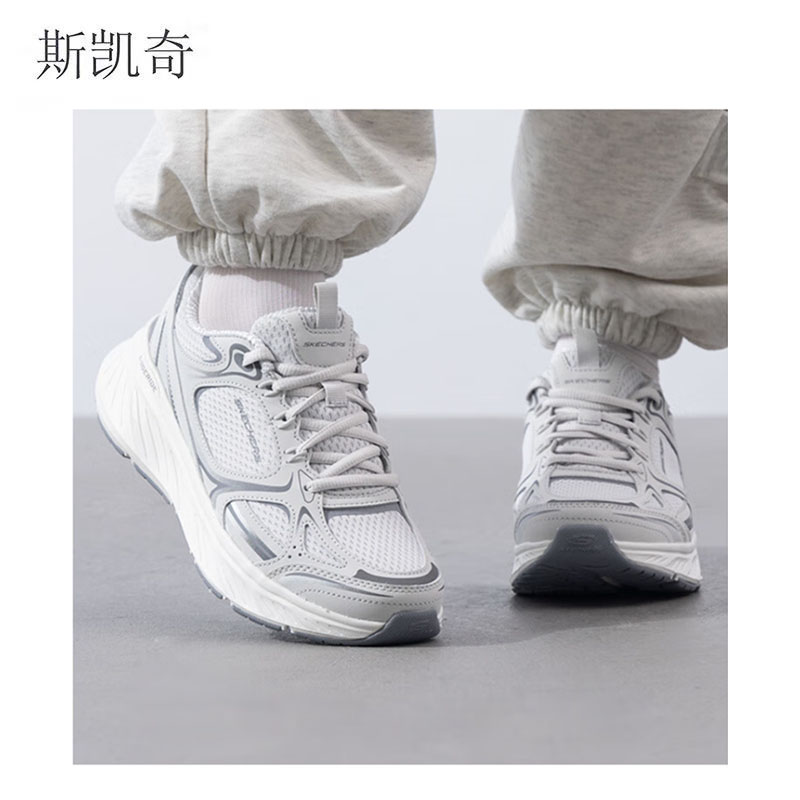 斯凯奇 女鞋透气休闲鞋 150475/GRY5.5 双高清大图