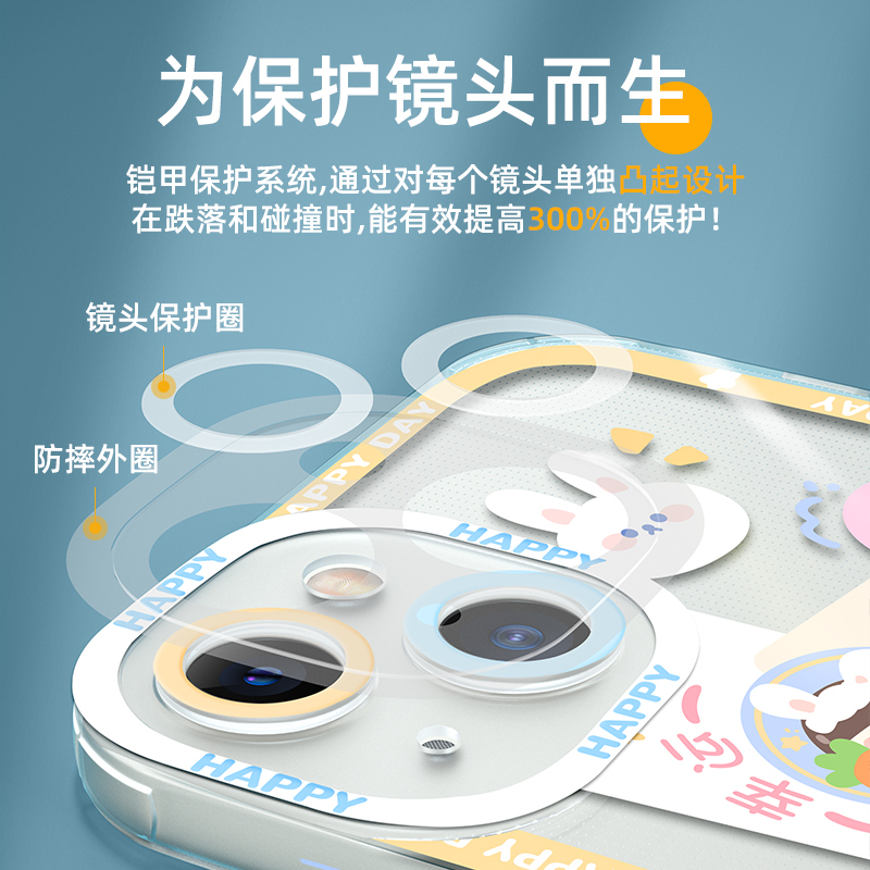 卡绮苹果13手机壳iPhone12新款11promax狂吃不胖xr硅胶xsmax女款x全包8plus镜头iPhone创意